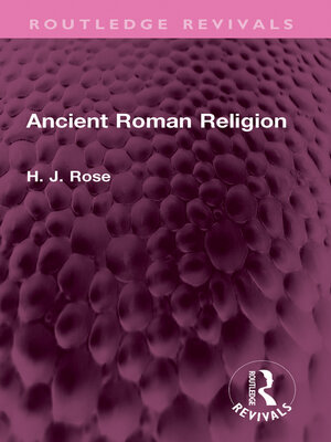 cover image of Ancient Roman Religion